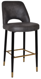 EZ STOOL ALBURY SIDE 750 METAL BLACK BRASS