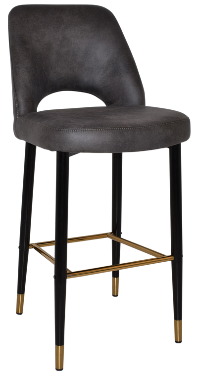 EZ STOOL ALBURY SIDE 750 METAL BLACK BRASS
