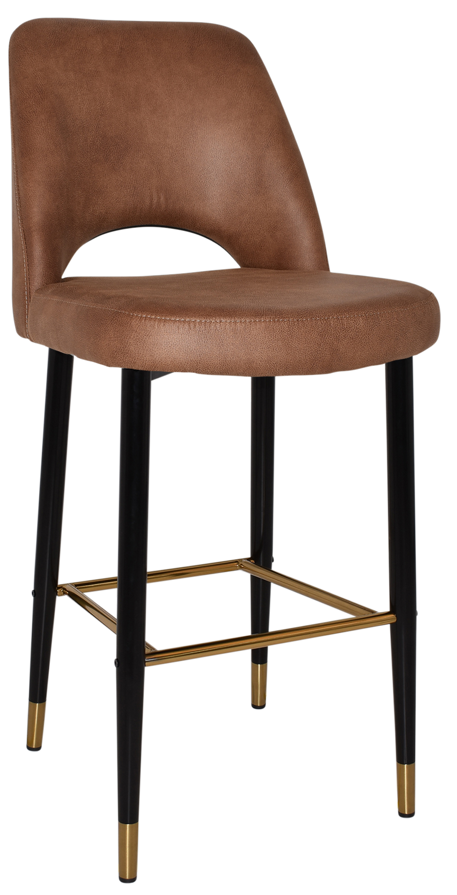 EZ STOOL ALBURY SIDE 750 METAL BLACK BRASS