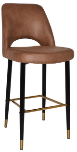 EZ STOOL ALBURY SIDE 750 METAL BLACK BRASS