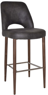 EZ STOOL ALBURY SIDE 750 METAL LIGHT WALNUT