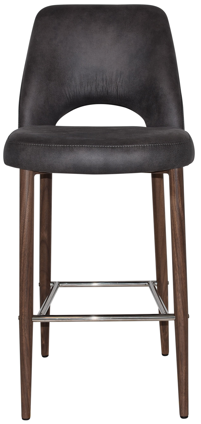 EZ STOOL ALBURY SIDE 750 METAL LIGHT WALNUT