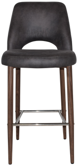 EZ STOOL ALBURY SIDE 750 METAL LIGHT WALNUT