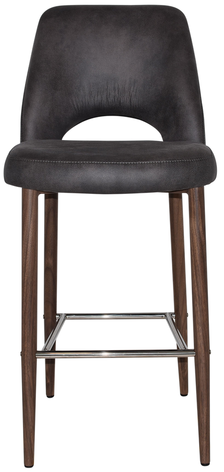 EZ STOOL ALBURY SIDE 750 METAL LIGHT WALNUT