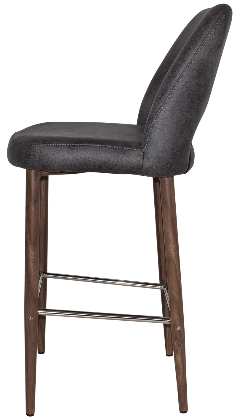 EZ STOOL ALBURY SIDE 750 METAL LIGHT WALNUT