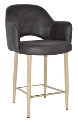 EZ STOOL ALBURY ARM 650 METAL BIRCH