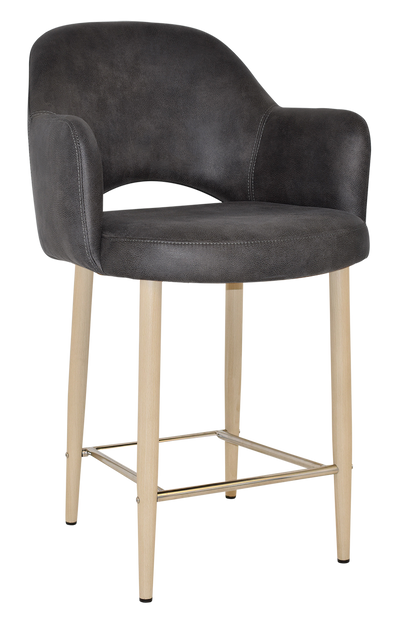 EZ STOOL ALBURY ARM 650 METAL BIRCH