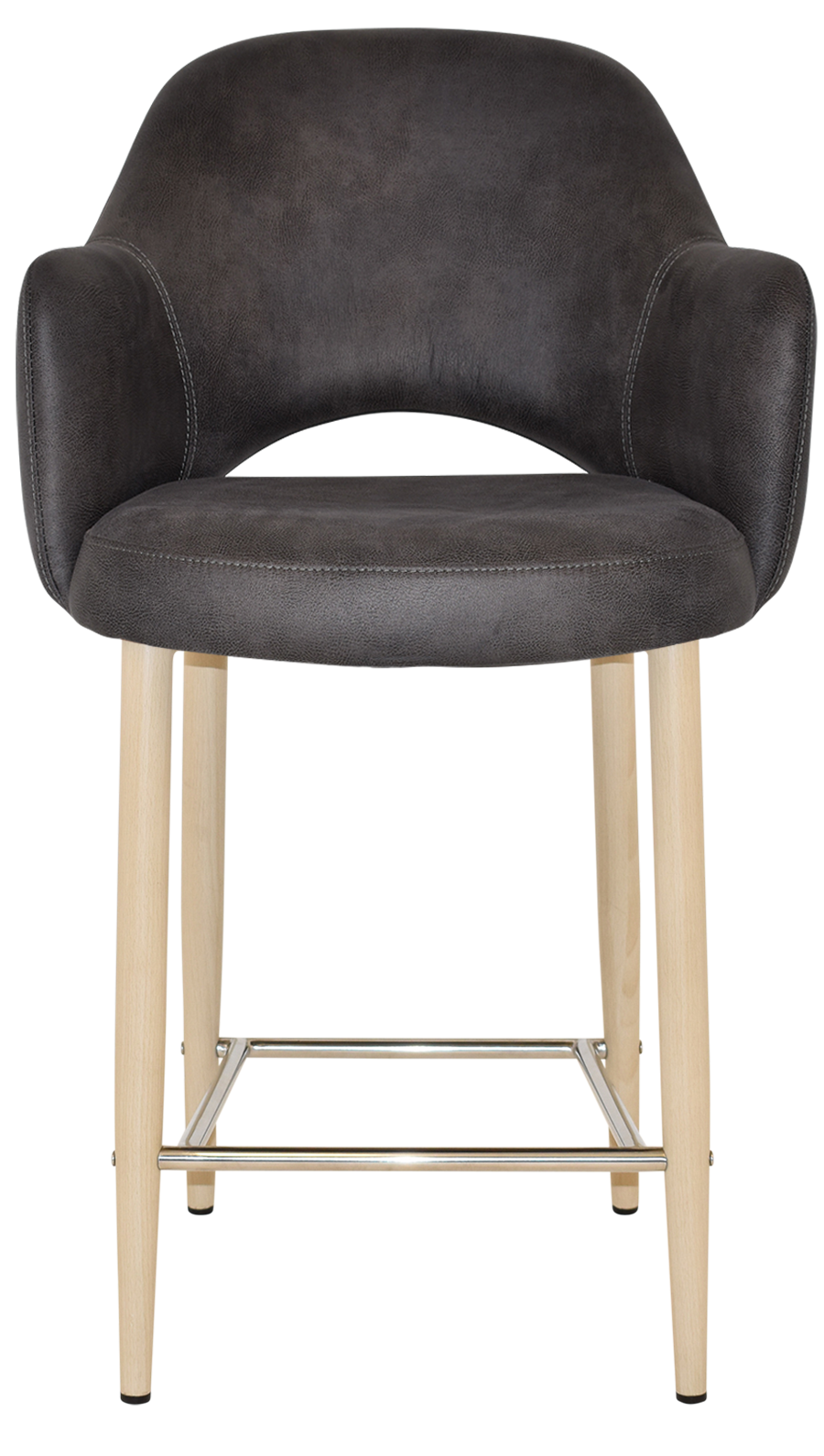 EZ STOOL ALBURY ARM 650 METAL BIRCH
