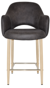 EZ STOOL ALBURY ARM 650 METAL BIRCH