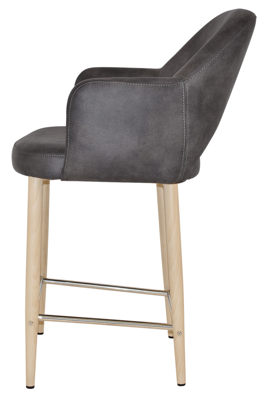 EZ STOOL ALBURY ARM 650 METAL BIRCH