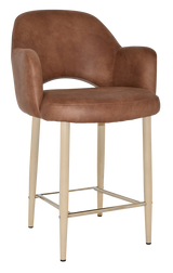 EZ STOOL ALBURY ARM 650 METAL BIRCH