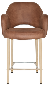 EZ STOOL ALBURY ARM 650 METAL BIRCH