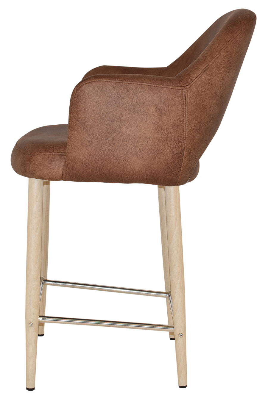 EZ STOOL ALBURY ARM 650 METAL BIRCH