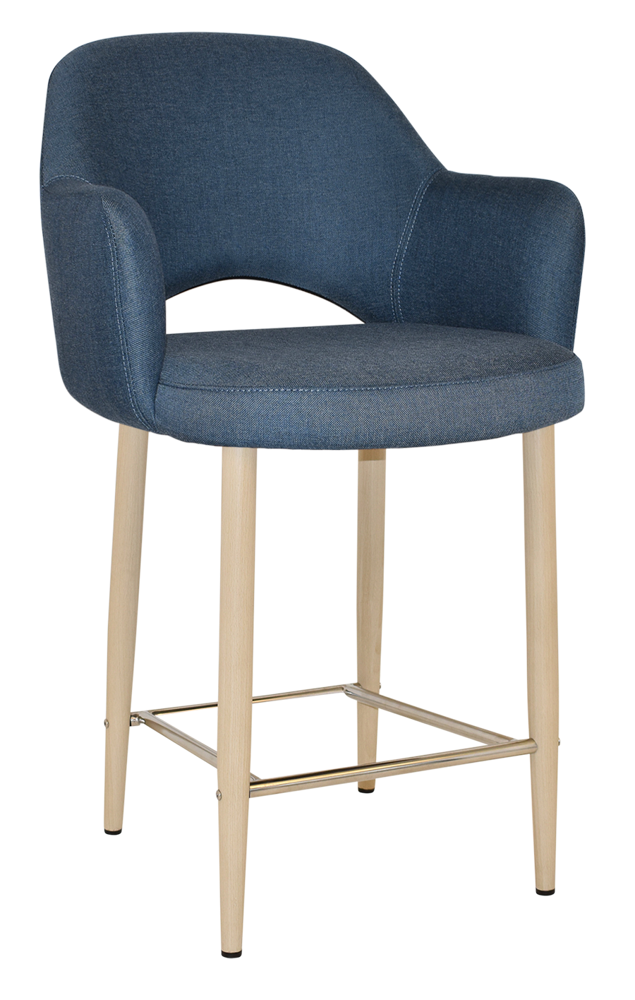EZ STOOL ALBURY ARM 650 METAL BIRCH