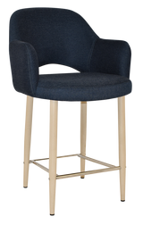 EZ STOOL ALBURY ARM 650 METAL BIRCH