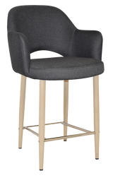 EZ STOOL ALBURY ARM 650 METAL BIRCH