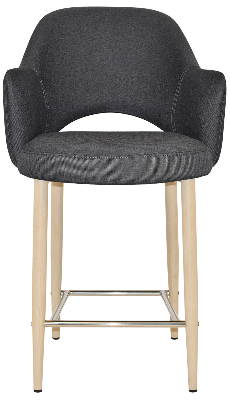 EZ STOOL ALBURY ARM 650 METAL BIRCH