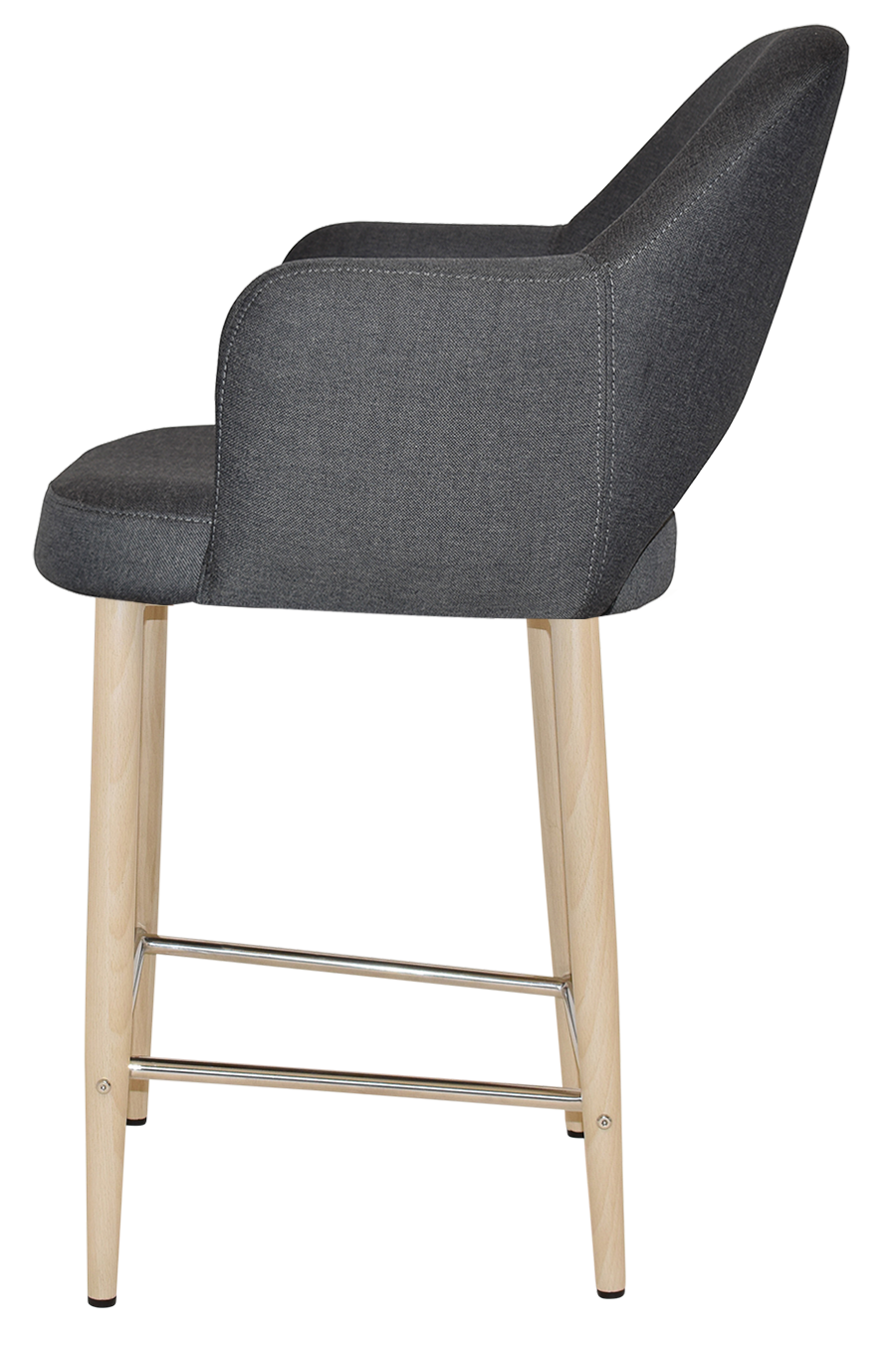 EZ STOOL ALBURY ARM 650 METAL BIRCH