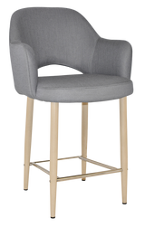EZ STOOL ALBURY ARM 650 METAL BIRCH