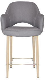 EZ STOOL ALBURY ARM 650 METAL BIRCH