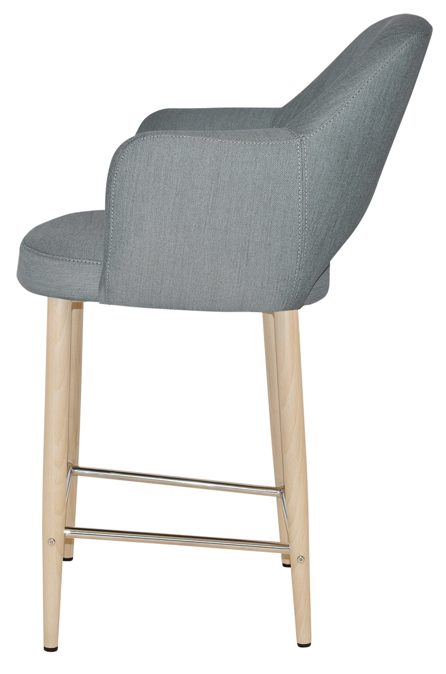 EZ STOOL ALBURY ARM 650 METAL BIRCH