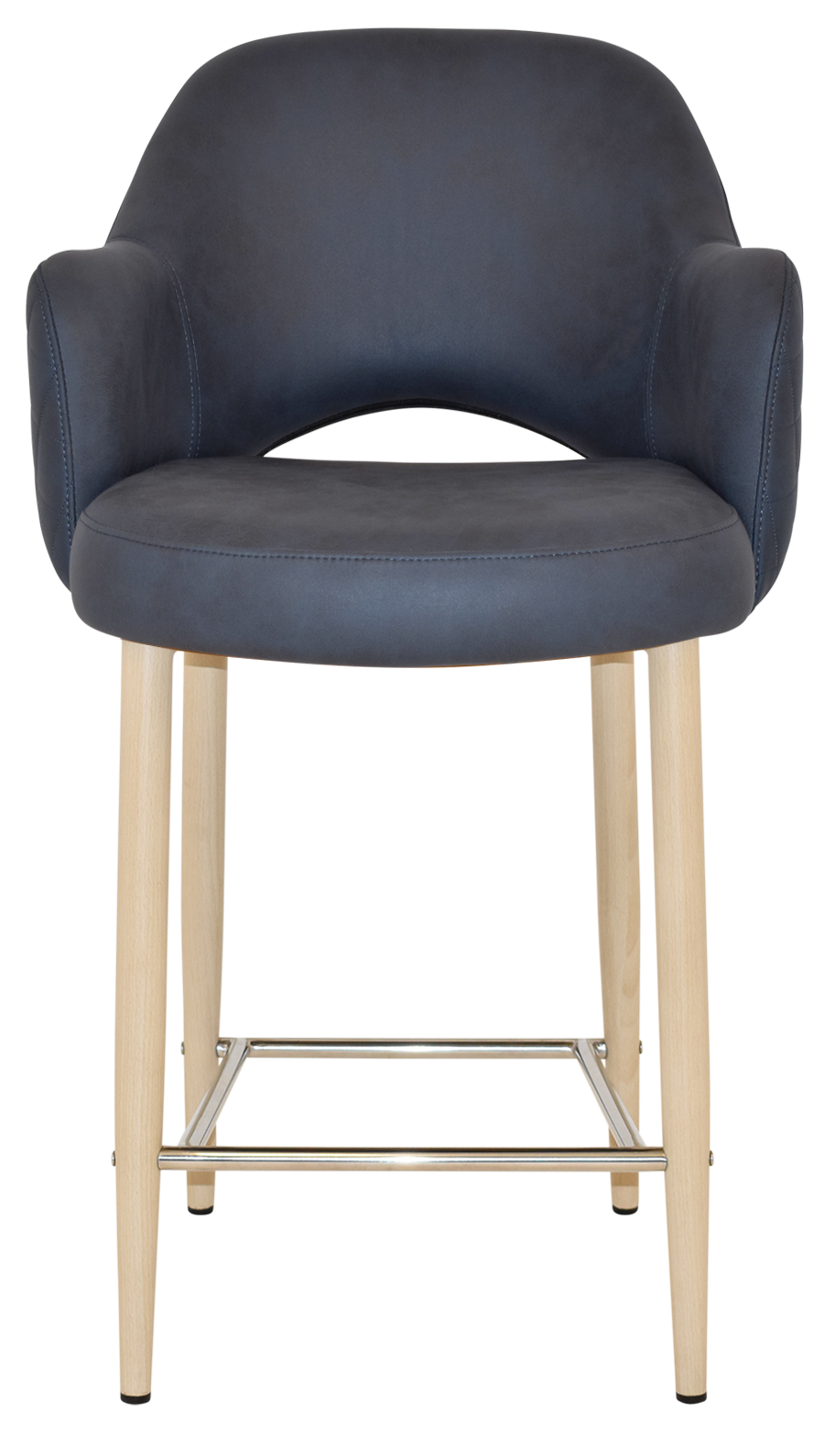 EZ STOOL ALBURY ARM 650 METAL BIRCH