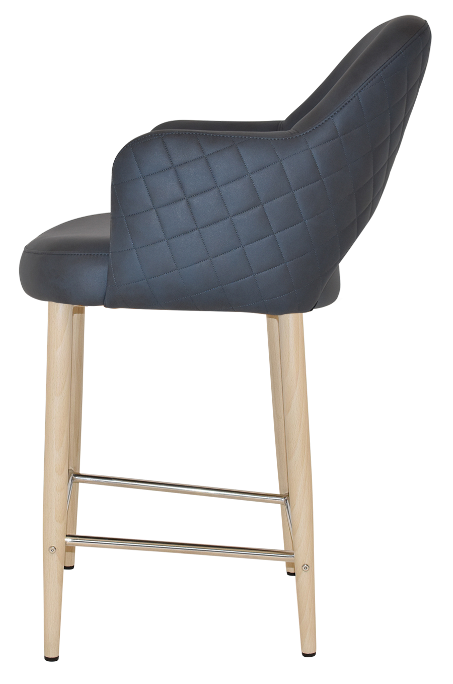 EZ STOOL ALBURY ARM 650 METAL BIRCH