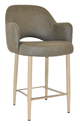 EZ STOOL ALBURY ARM 650 METAL BIRCH