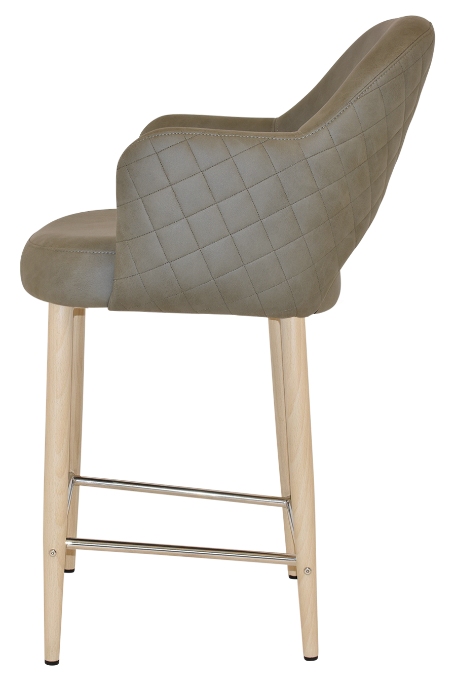 EZ STOOL ALBURY ARM 650 METAL BIRCH