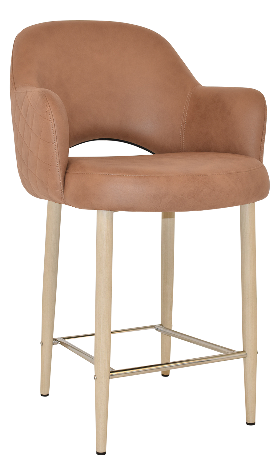 EZ STOOL ALBURY ARM 650 METAL BIRCH