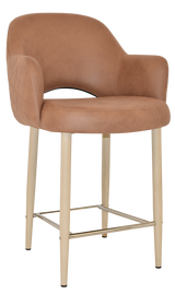 EZ STOOL ALBURY ARM 650 METAL BIRCH