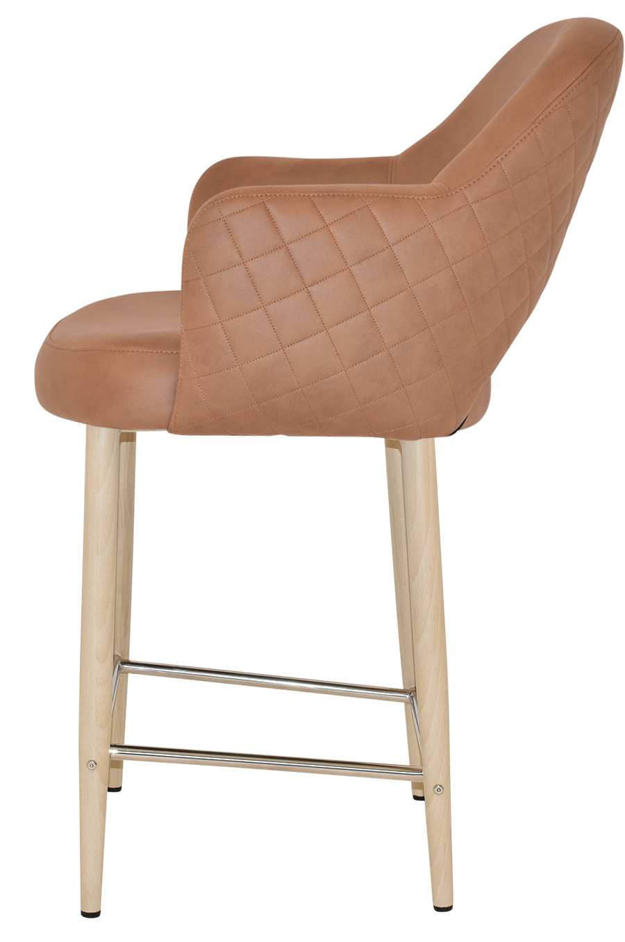 EZ STOOL ALBURY ARM 650 METAL BIRCH