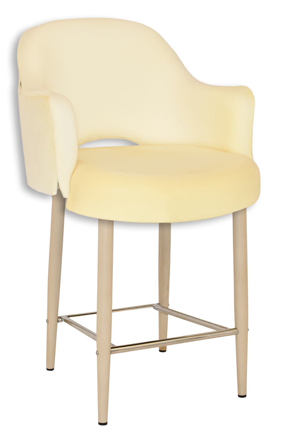 EZ STOOL ALBURY ARM 650 METAL BIRCH