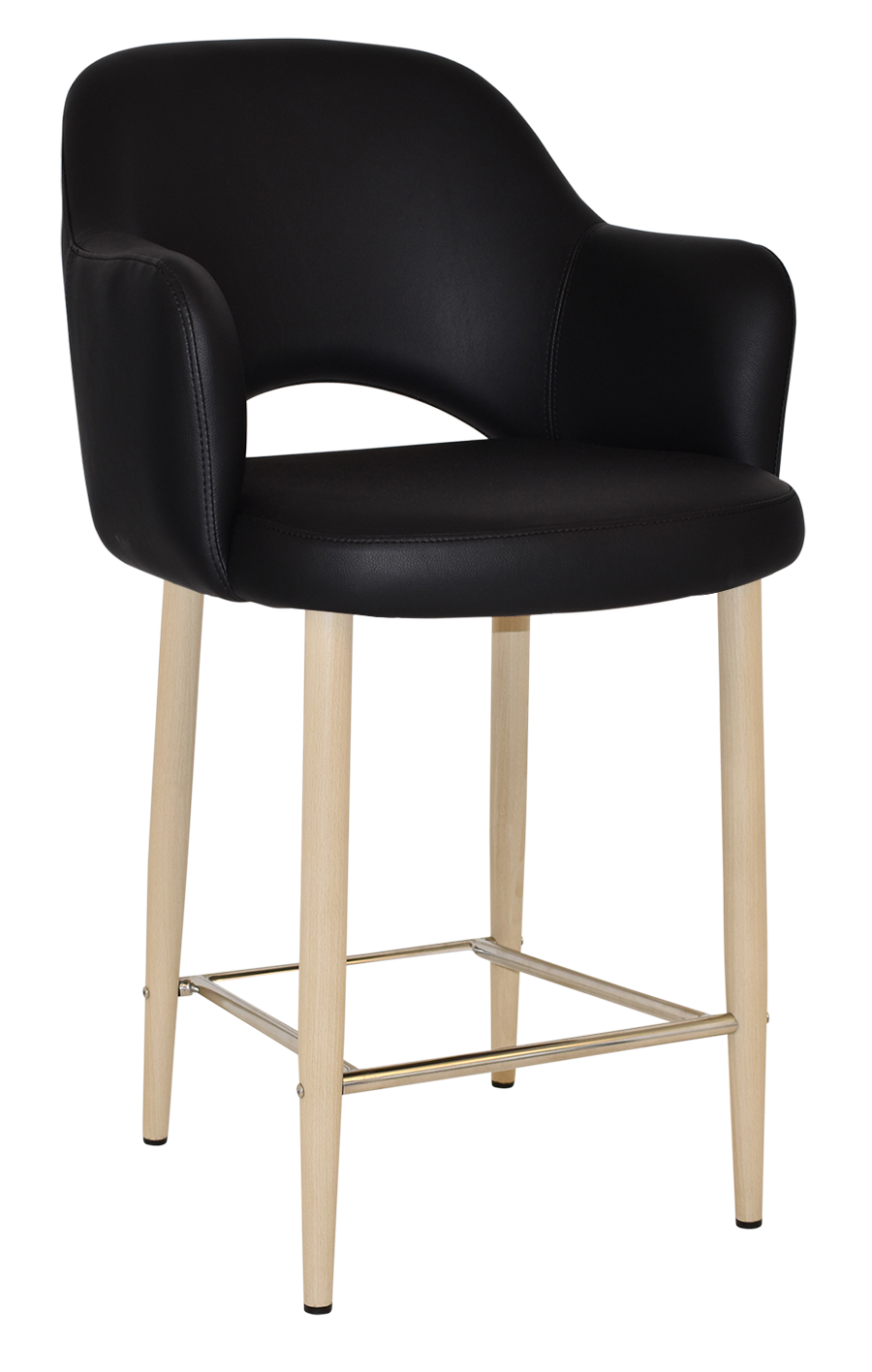 EZ STOOL ALBURY ARM 650 METAL BIRCH