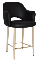 EZ STOOL ALBURY ARM 650 METAL BIRCH