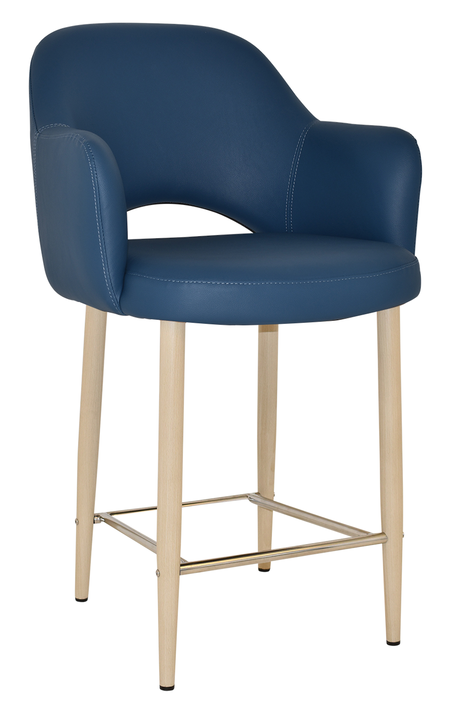 EZ STOOL ALBURY ARM 650 METAL BIRCH