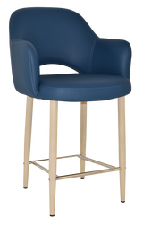 EZ STOOL ALBURY ARM 650 METAL BIRCH