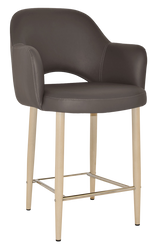 EZ STOOL ALBURY ARM 650 METAL BIRCH