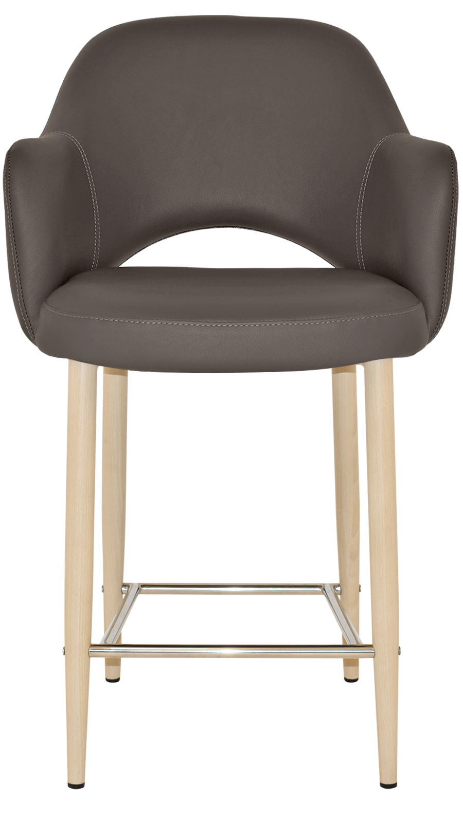 EZ STOOL ALBURY ARM 650 METAL BIRCH
