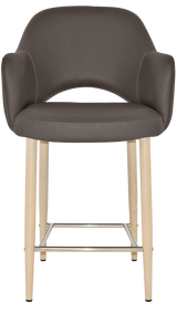 EZ STOOL ALBURY ARM 650 METAL BIRCH