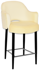 EZ STOOL ALBURY ARM 650 METAL BLACK