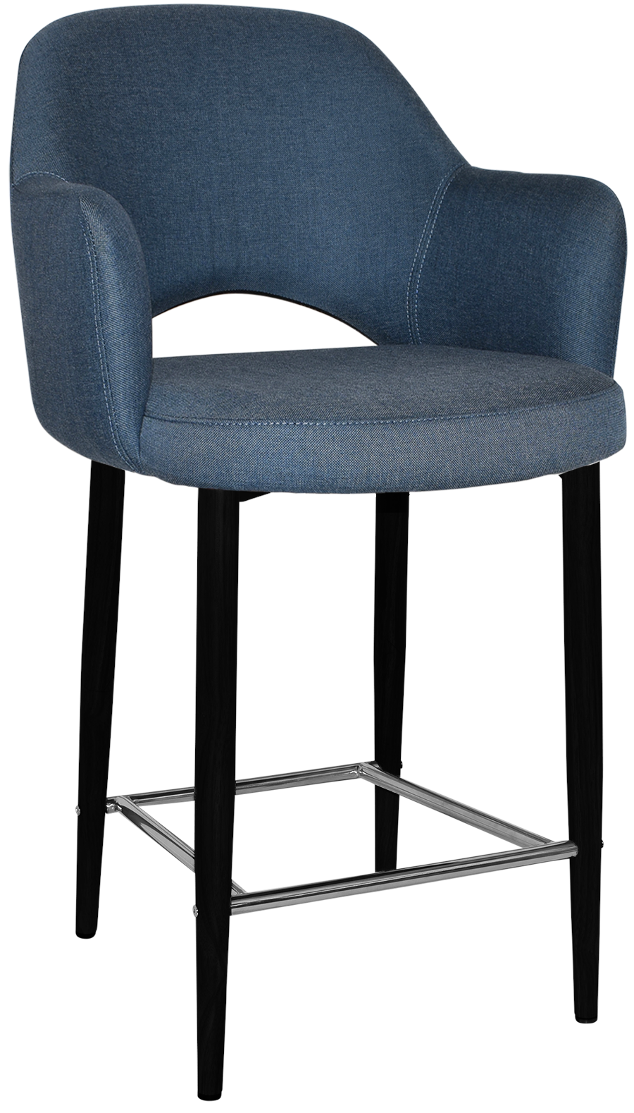 EZ STOOL ALBURY ARM 650 METAL BLACK
