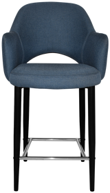 EZ STOOL ALBURY ARM 650 METAL BLACK