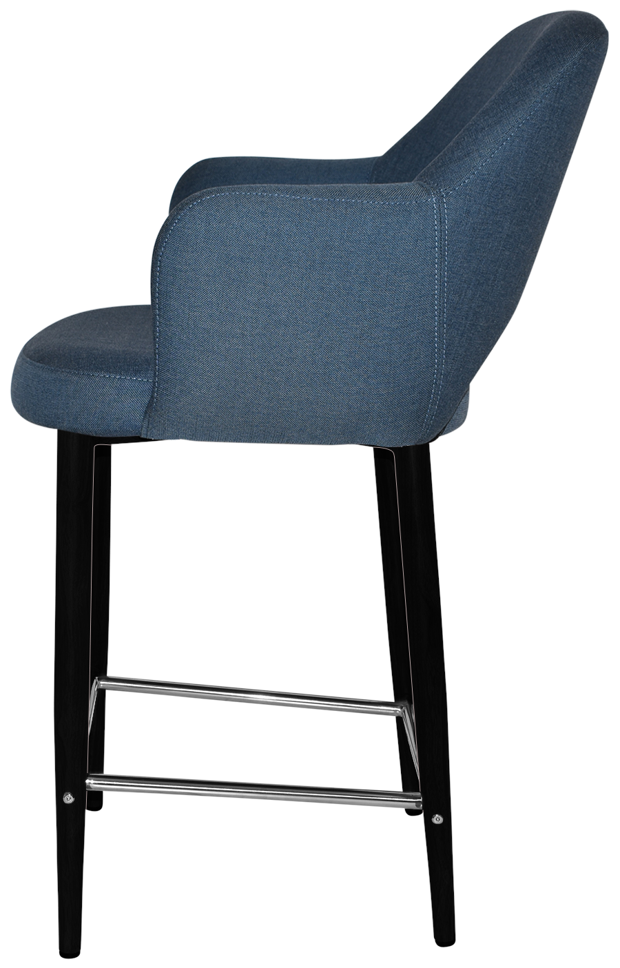 EZ STOOL ALBURY ARM 650 METAL BLACK