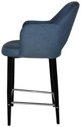 EZ STOOL ALBURY ARM 650 METAL BLACK