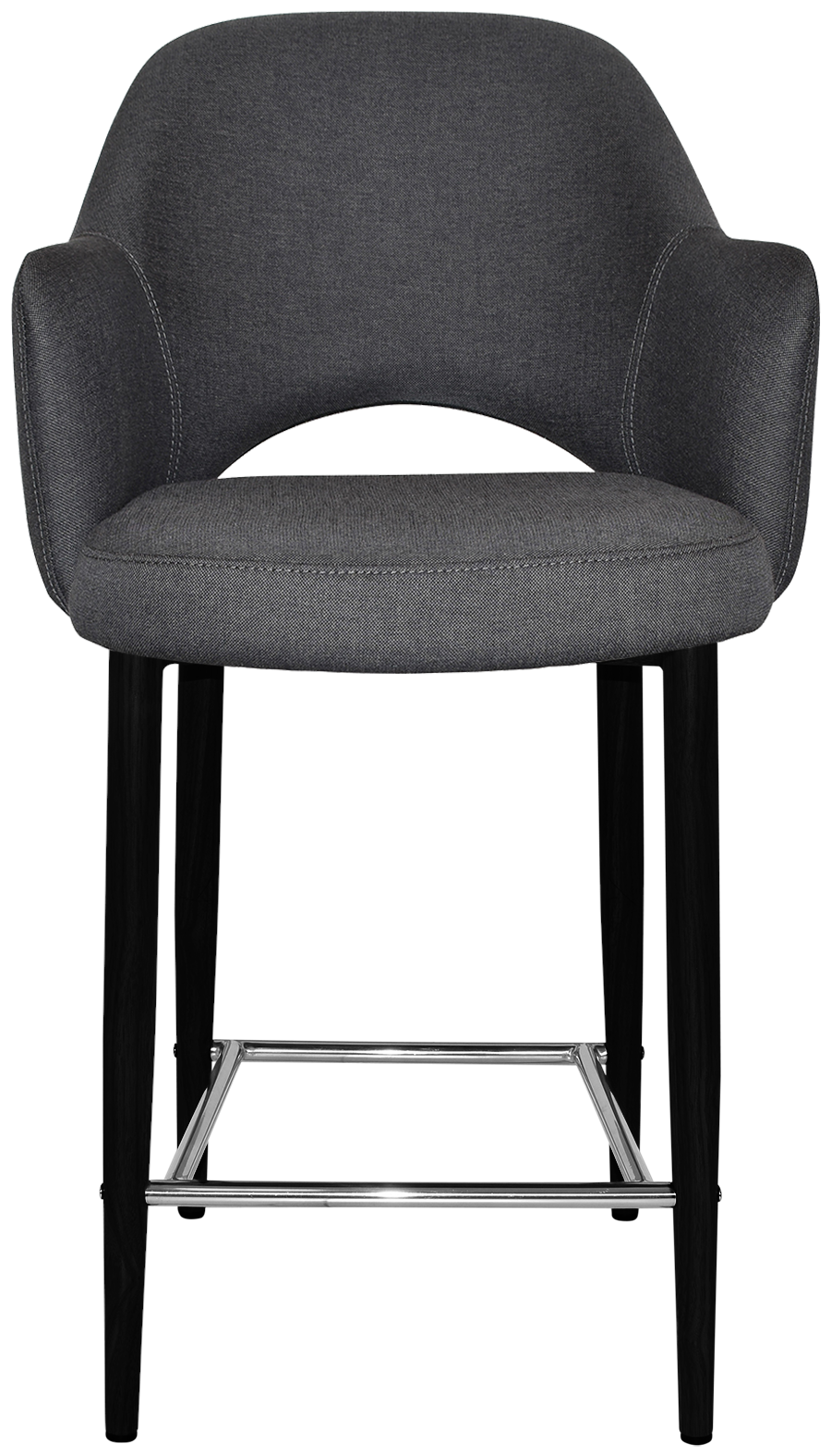 EZ STOOL ALBURY ARM 650 METAL BLACK