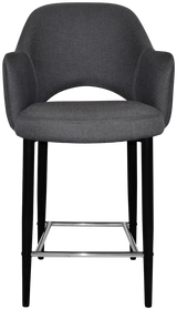 EZ STOOL ALBURY ARM 650 METAL BLACK