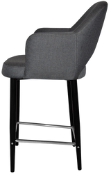 EZ STOOL ALBURY ARM 650 METAL BLACK
