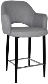EZ STOOL ALBURY ARM 650 METAL BLACK