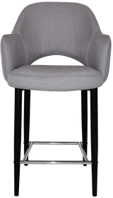 EZ STOOL ALBURY ARM 650 METAL BLACK